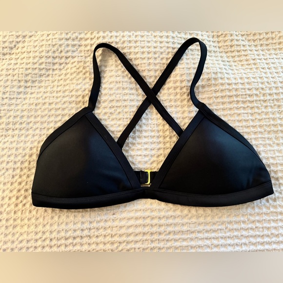 93 Play Street Serena Triangle Bikini Top Black Padded Push Up 2X Plus EUC - Picture 4 of 6